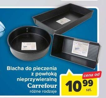 Blacha do pieczenia z powłoką nieprzywieralną okrągła carrefour