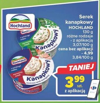 Carrefour Serek z szynką hochland kanapkowy oferta