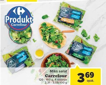 Carrefour Mix sałat ze szpinakiem carrefour targ świeżości oferta