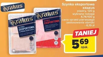 Carrefour Szynka z piersi kurczaka krakus animex oferta