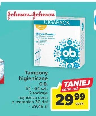 Carrefour Tampony normal o.b. procomfort oferta