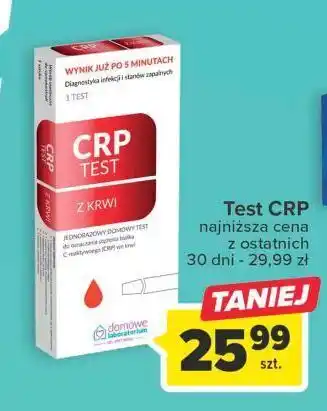 Carrefour Test crp z krwi domowe laboratorium oferta