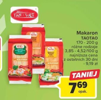 Carrefour Makaron ryżowy nitki tao oferta