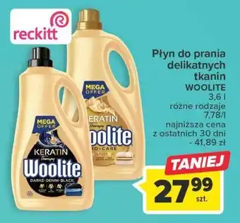 Carrefour Płyn do prania pro-care woolite keratin oferta