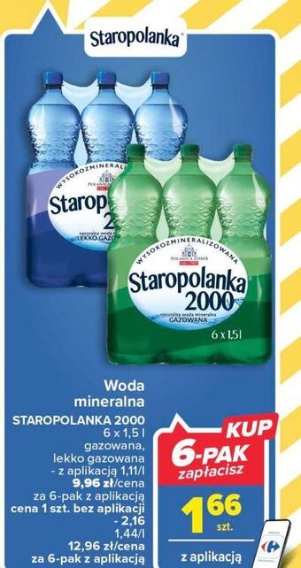Woda lekko gazowana staropolanka 2000