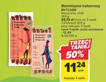 Carrefour Bezmięsne kabanosy klasyczne bezmięsny oferta