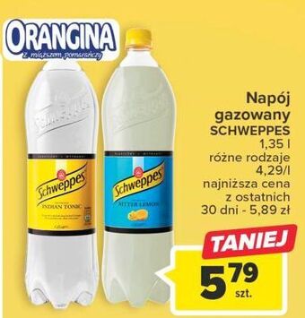 Carrefour Napój bitter lemon schweppes oferta