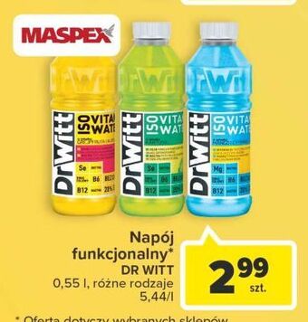 Carrefour Napój o smaku kaktusa dr witt vitamin water oferta