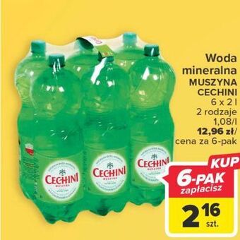 Carrefour Woda wysokonasycona muszyna cechini oferta