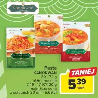 Carrefour Pasta curry massaman kanokwan oferta
