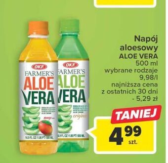 Carrefour Napój aloesowy okf farmer's aloe vera oferta