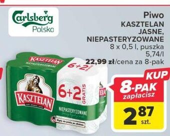 Carrefour Piwo kasztelan jasne pełne oferta