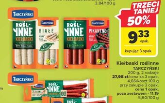 Carrefour Kiełbaski pikantne z boczniakiem tarczyński roślinne oferta