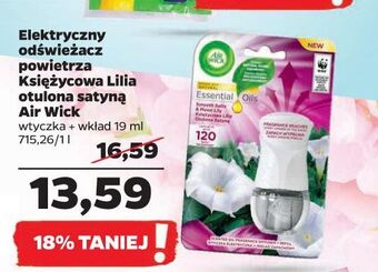 Netto Urządzenie + wkład księżycowa lilia otulona satyną air wick electric essential oils oferta