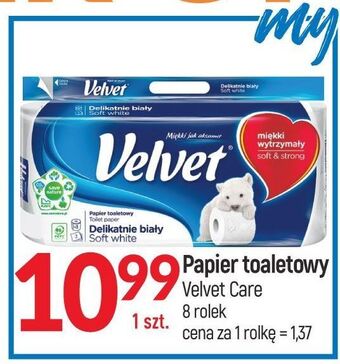 E.Leclerc Papier toaletowy delikatnie biały velvet oferta