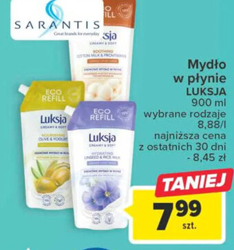 Carrefour Sarantis mydło w płynie luksja 900ml oferta