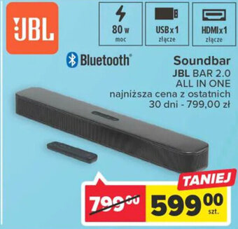Carrefour JBL Soundbar BAR 2.0 All In One oferta
