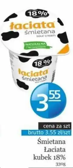 Specjał Mlekpol śmietanka Łaciata kubek 18% 330g oferta