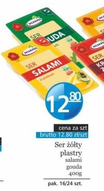 Specjał Mlekpol ser żółty plastry 400g oferta