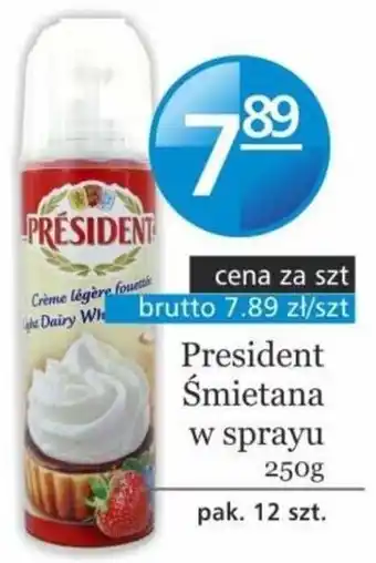 Specjał Lactalis President śmietana w sprayu 250g oferta