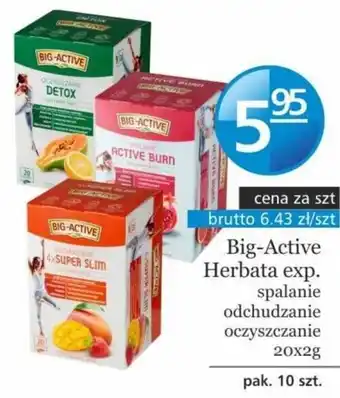 Specjał Herbapol Big-Active Herbata exp spalanie, odchudzanie, oczyszczanie 20x2g oferta