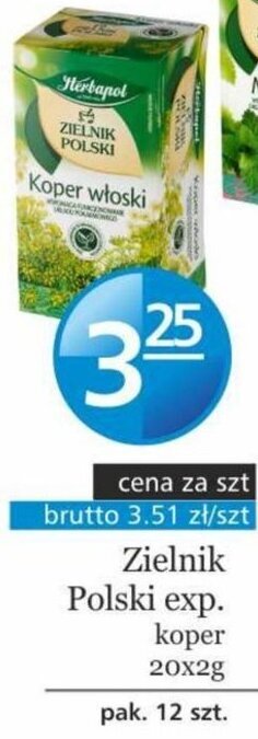 Specjał Herbapol Zielnik Polski exp. koper 20x2g oferta