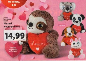 Lidl Livarno Pluszak walentynkowy 5 wzorów oferta