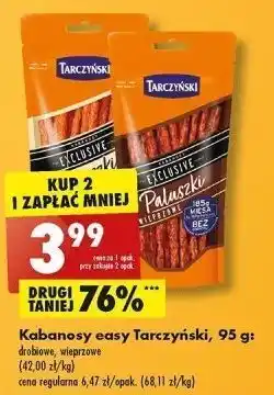 Biedronka Kabanos drobiowy tarczyński exclusive easy oferta