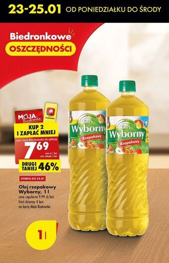 Biedronka Olej rzepakowy wyborny oferta