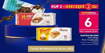 Dealz Ciastka mix max z kremem kakaowym balconi oferta