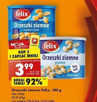 Biedronka Orzeszki ziemne smażone i solone felix oferta