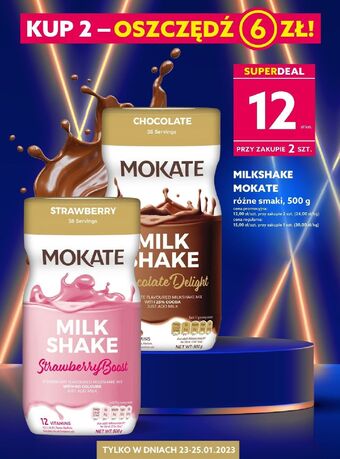 Dealz Shake truskawkowy mokate milkshake oferta