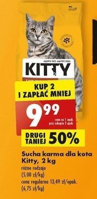 Biedronka Sucha karma dla kota - wołowina z warzywami kitty oferta
