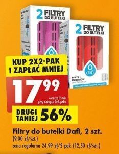 Biedronka Filtry do butelki różowe dafi oferta