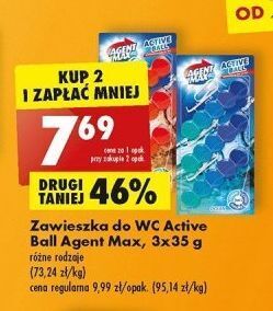 Biedronka Zawieszka pomarańczowa agent max active ball oferta