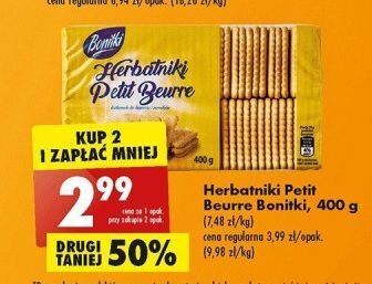 Biedronka Herbatniki petit beurre bonitki oferta