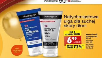 Biedronka Krem do rąk szybko wchłaniający się neutrogena formuła norweska oferta