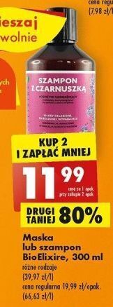 Biedronka Maska do włosów z czarnuszką bioelixire oferta