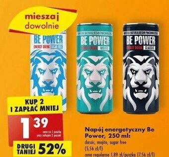 Biedronka Napój energetyczny classic be power oferta
