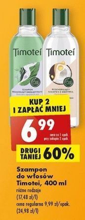Biedronka Szampon do włosów kokos timotei oferta