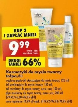 Biedronka Żel peelingujący do mycia twarzy z olejem cytryny tołpa green oils oferta