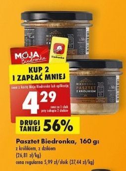 Biedronka Pasztet z królikiem biedronka oferta