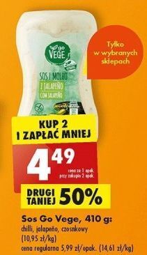 Biedronka Sos czosnkowy govege oferta