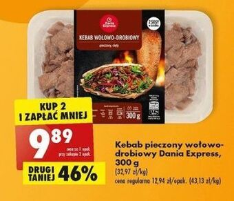 Biedronka Kebab wołowo-drobiowy danie express oferta