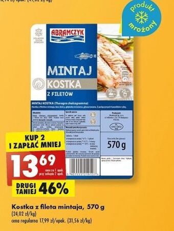 Biedronka Mintaj kostka abramczyk oferta
