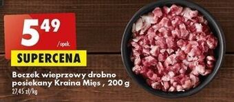 Biedronka Boczek wieprzowy drobno posiekany kraina mięs oferta
