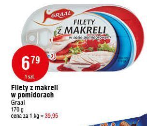 E.Leclerc Filety z makreli w sosie pomidorowym graal oferta