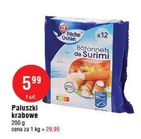 E.Leclerc Paluszki rybne o smaku krabowym wiodąca marka peche ocean oferta