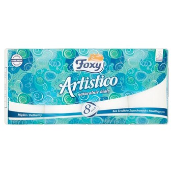 E.Leclerc Foxy artistico naturalnie biały papier toaletowy 8 rolek oferta