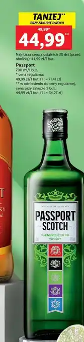 Lidl Whisky passport scotch oferta